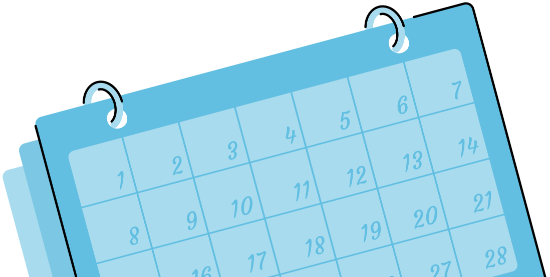 Calendrier fiscal 2026 - Illustration d'un calendrier avec toutes les échéances fiscales